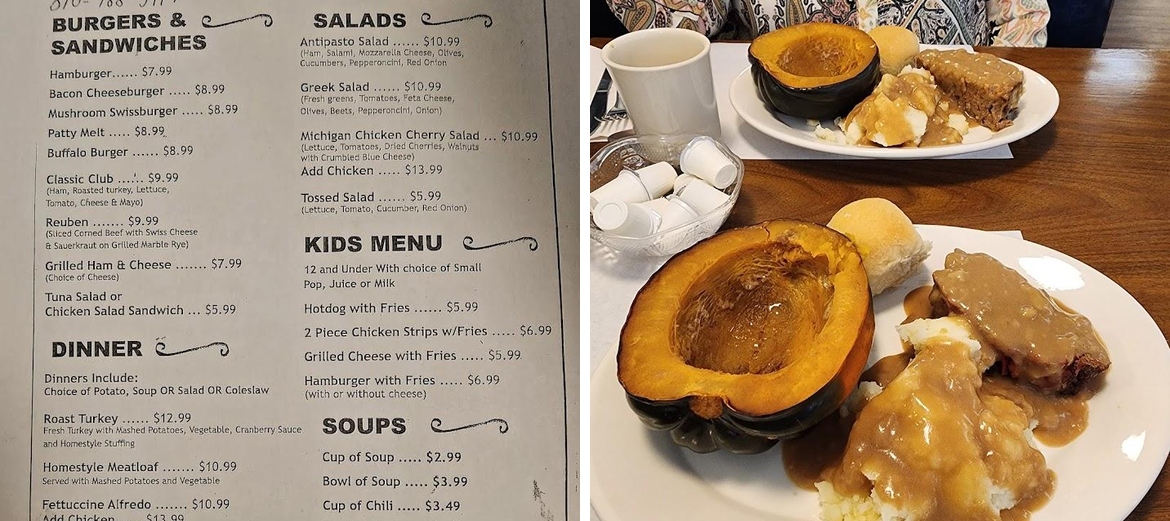 CJ's Cafe Menu