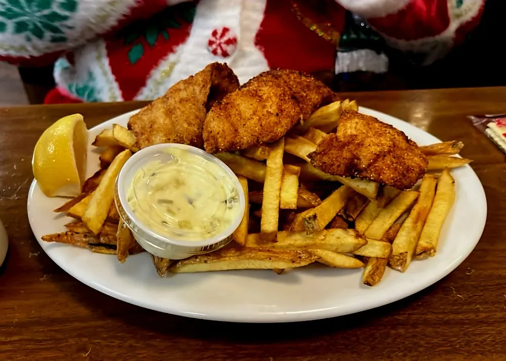 Hand Breaded Fish and Fresh Cut Fries